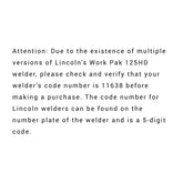 10 ft MIG Gun w/ Bonus fit Lincoln Work Pak 125HD WorkPak 125 HD 11638 Welder